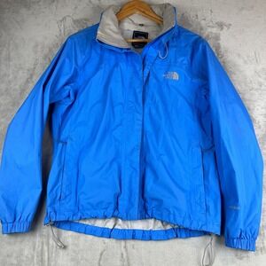 The North Face HyVent Blue Lightweight Rain Jacket Womens Medium